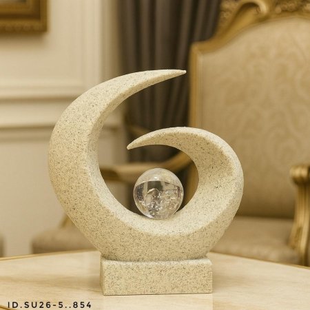 تحفة حجر عصرية ومميزة مع بلورة